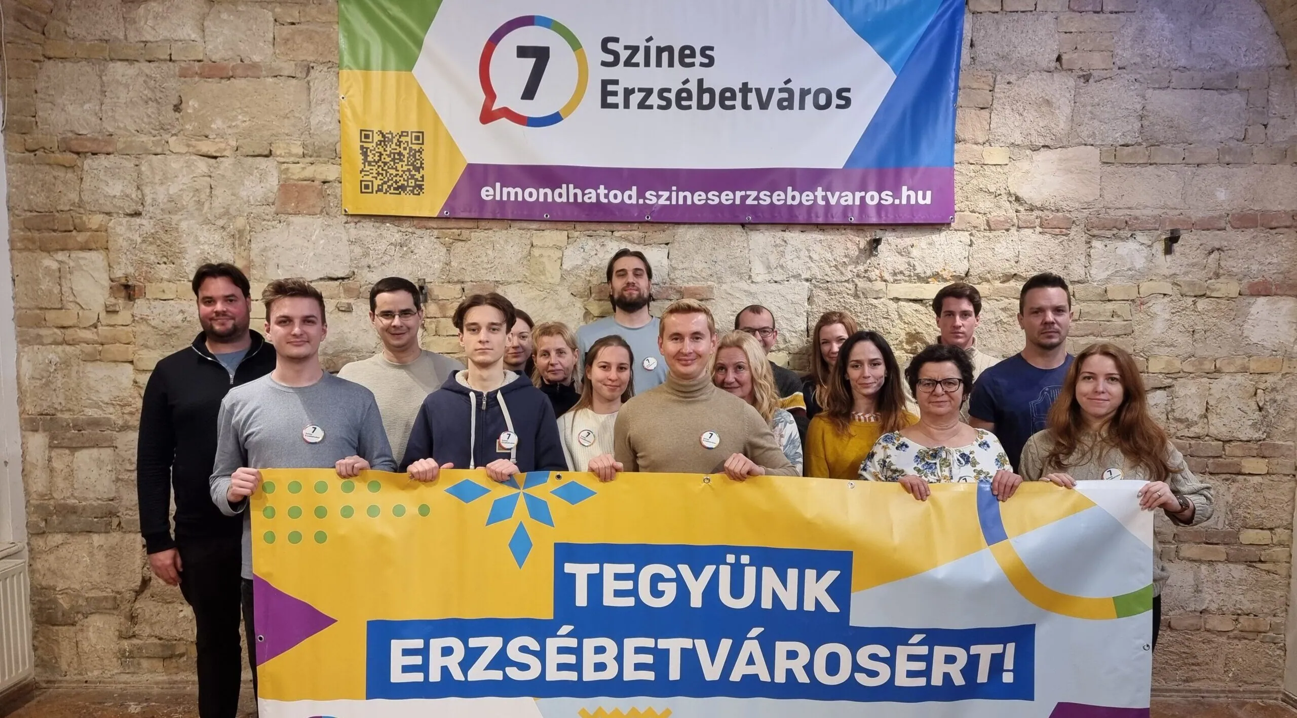 A Színes Erzsébetváros csapata